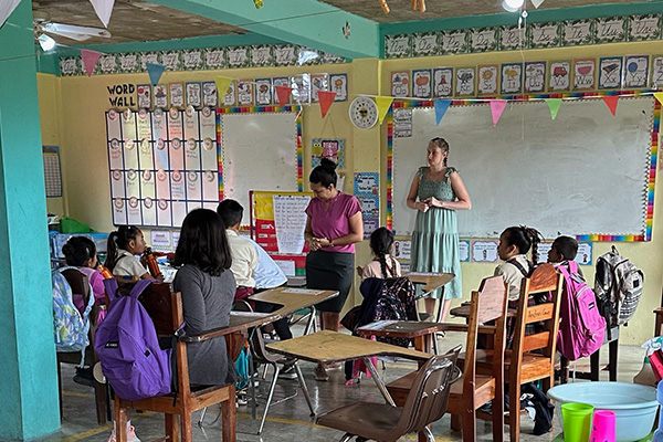 DSU students helped teach students while on a service trip to Belize.